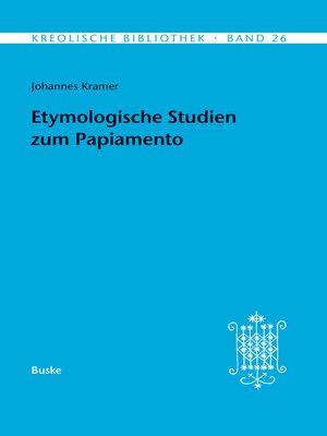 cover image of Etymologische Studien zum Papiamento
